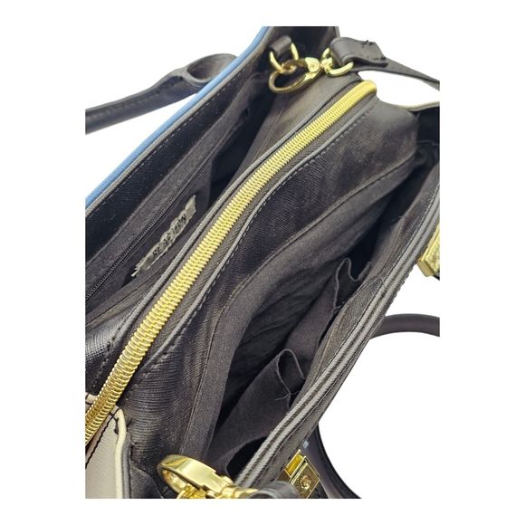 Kenneth Cole Reaction Purse Handbag Two Tone Blue and White EUC - Picture 3 of 11